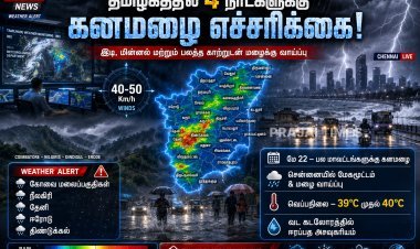 தமிழகத்தில் 4 நாட்களுக்கு மழை.. பல மாவட்டங்களுக்கு கனமழை எச்சரிக்கை!