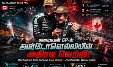 கனடியன் கிராண்ட் பிரிக்ஸில் அதிர்ச்சி திருப்பம்.. அன்டோனெல்லி தொடர்ச்சியாக 4வது வெற்றி!