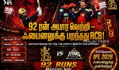 குஜராத்தை 92 ரன்களில் நசுக்கிய RCB.. தொடர்ச்சியாக 2வது முறையாக IPL ஃபைனலுக்கு முன்னேற்றம்!