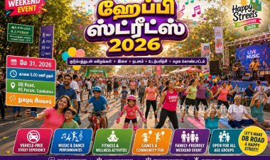 கோவையில் ஹேப்பி ஸ்ட்ரீட்ஸ் கொண்டாட்டம்.. இசை, நடனம், உடற்பயிற்சியுடன் வாகனமில்லா காலை!