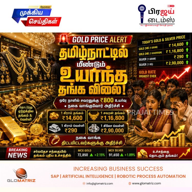 தங்கம் வாங்குவோருக்கு அதிர்ச்சி.. தமிழ்நாட்டில் சவரனுக்கு ₹800 உயர்ந்த தங்கம்!