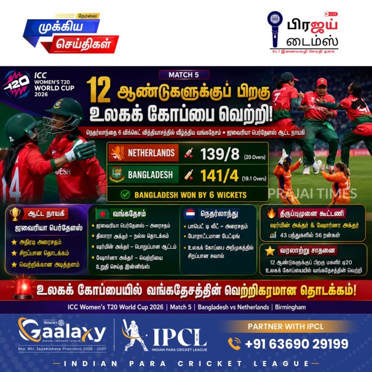 12 ஆண்டுகளுக்குப் பிறகு உலகக் கோப்பையில் வெற்றி: நெதர்லாந்தை வீழ்த்திய வங்கதேசம்