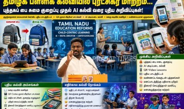 தமிழக பள்ளிகளில் புத்தகப் பை சுமை குறையும்... ஏஐ கல்வியுடன் புதிய பாடத்திட்டம்: அமைச்சர் ராஜ்மோகன் அறிவிப்பு!
